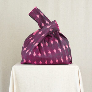 Ikat Knot Bag - Bola Sari (Magenta)