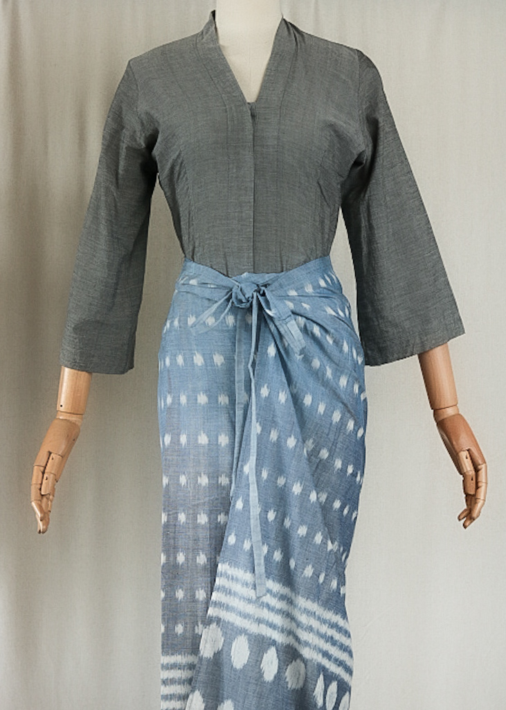 Kain Lilit Tali - Bola Sari (Light Blue)