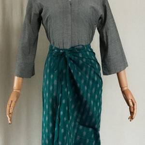 Kain Lilit Tali - Sari Telu (Emerald)