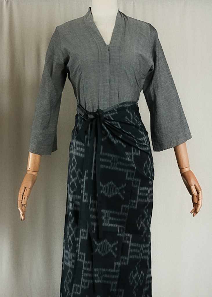 Kain Lilit Tali - Encak Saji (Black)